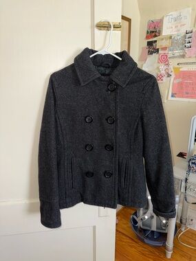 Vintage American Eagle Charcoal Peacoat